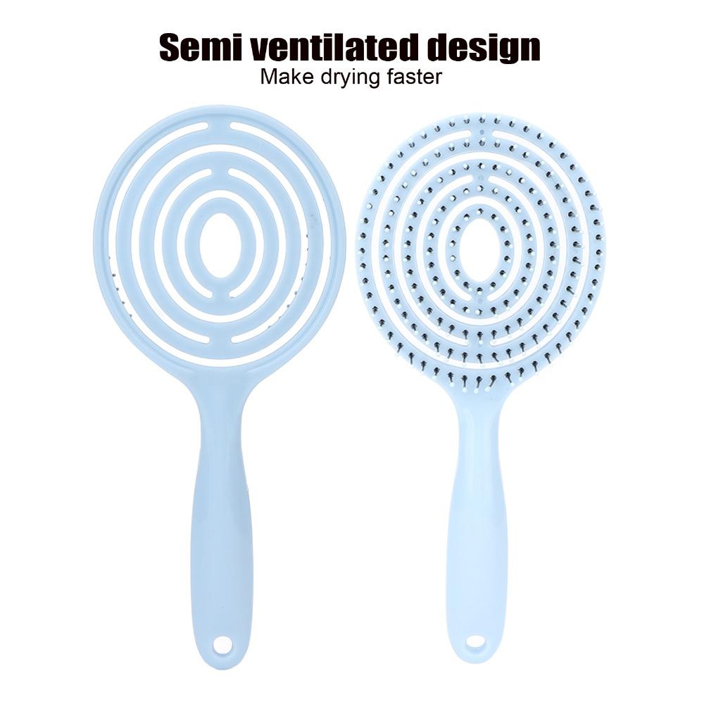 Vented Design Hair Detangling Brush Soft Round Hair Brush Straightening Hair Brush  For Women