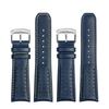 Cinturino per orologio in pelle di vacchetta Per Orologio CITIZEN Blue Angel a onde radio AT8020-54L/8020-03L/JY8078 estremità curva Braccialetto giallo 22 23mm