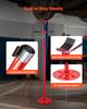 Underhoist Support Stand, 1/2 Ton Capacity Under Hoist Jack Stand, Lifting from 1372 To 2130 Mm, Bearing Mounted Spin Handle, Self-Locking Threaded