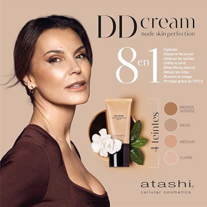 Crème DD Anti-Age - Atashi - 50 ml - Sans Parabène - Pour Tous Types de Peau - Effet Liftant