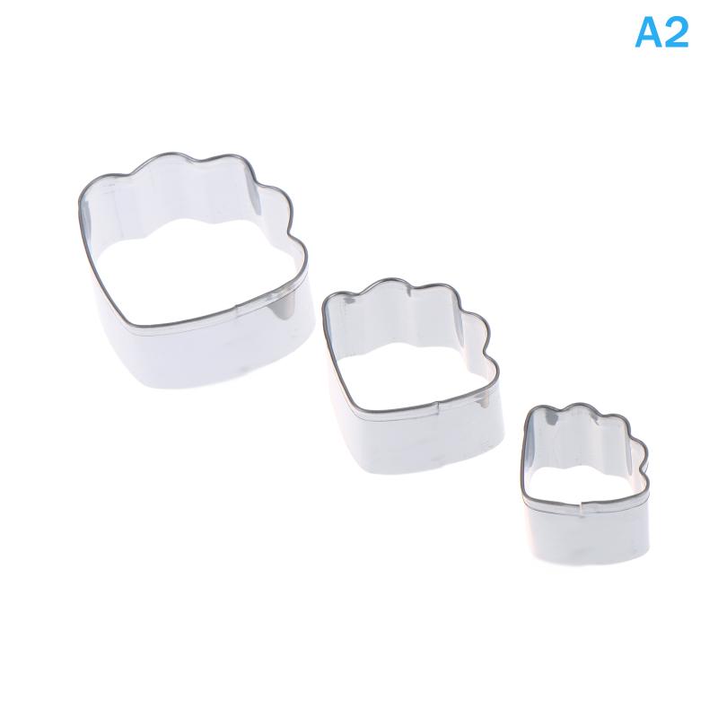

3 Size Stainless Steel Heart Flower Round Cloud Bear Shape Cookies Cutters Fondant Cake Decorating Tools Mold Kitchen Bakeware Clouds
