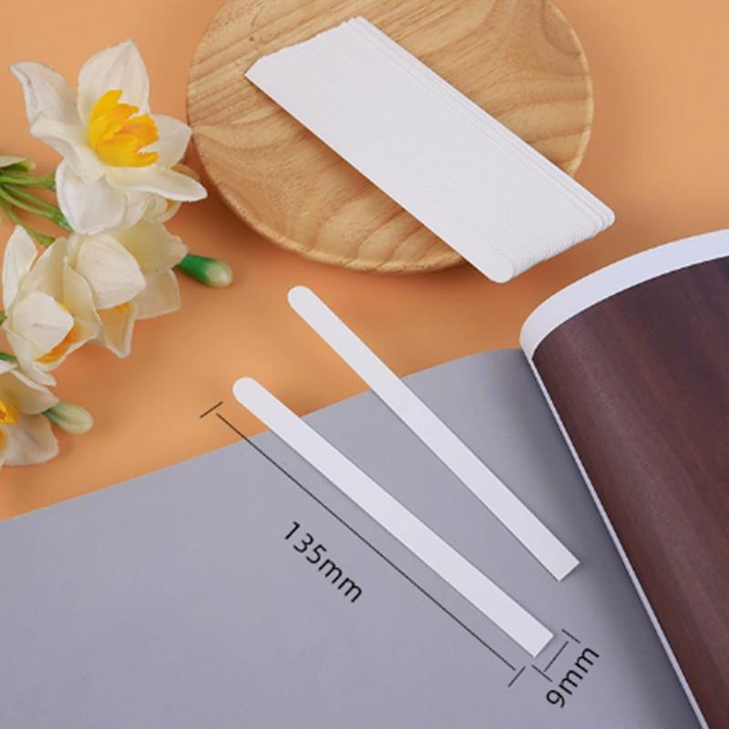100pcs/lot Round-Tip Test Strip Aromatherapy Fragrance Perfume Essential Oil Test Strip Flower Shape 5EA
