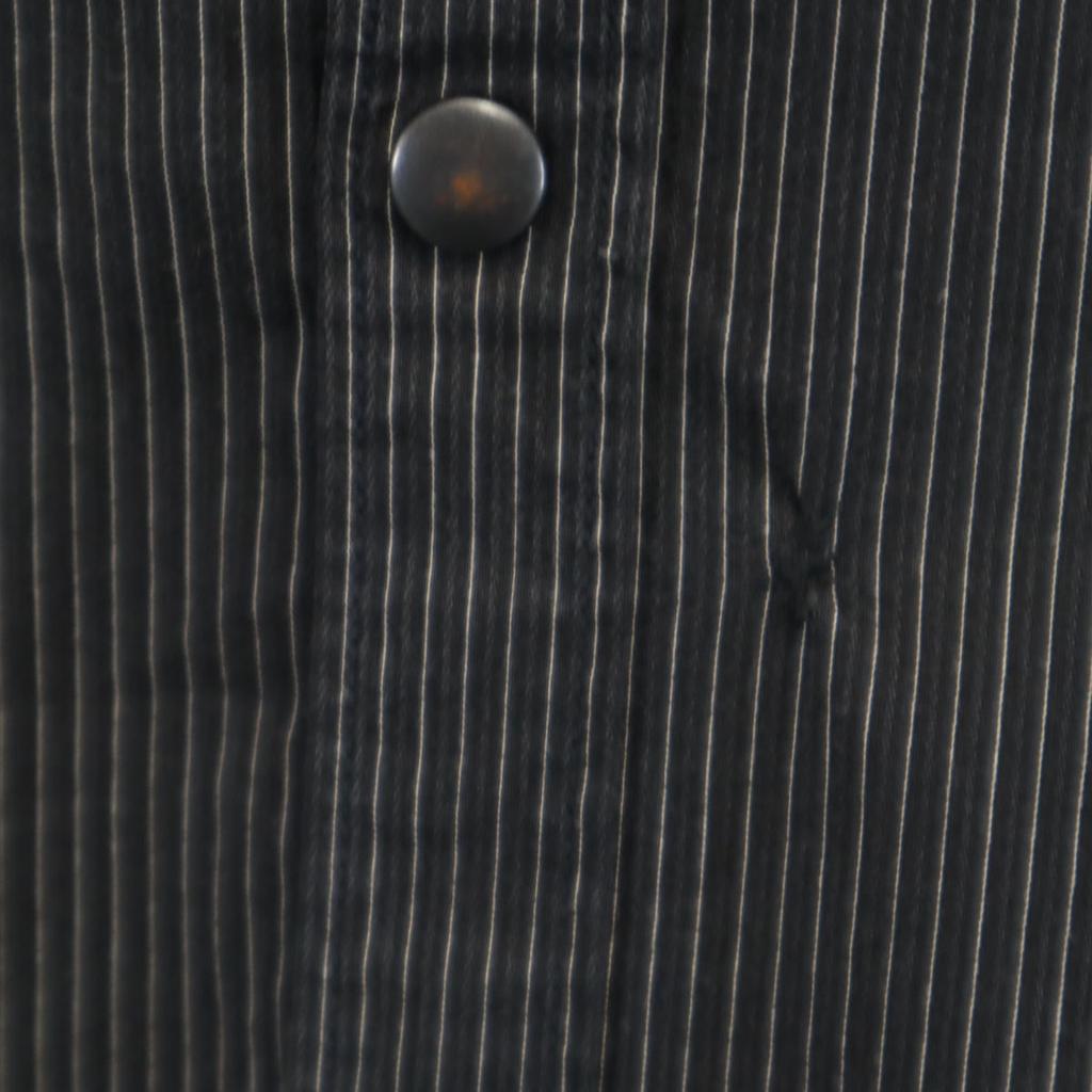 Armani Exchange Striped Pattern Long Sleeve Shirt M Black Men's Used