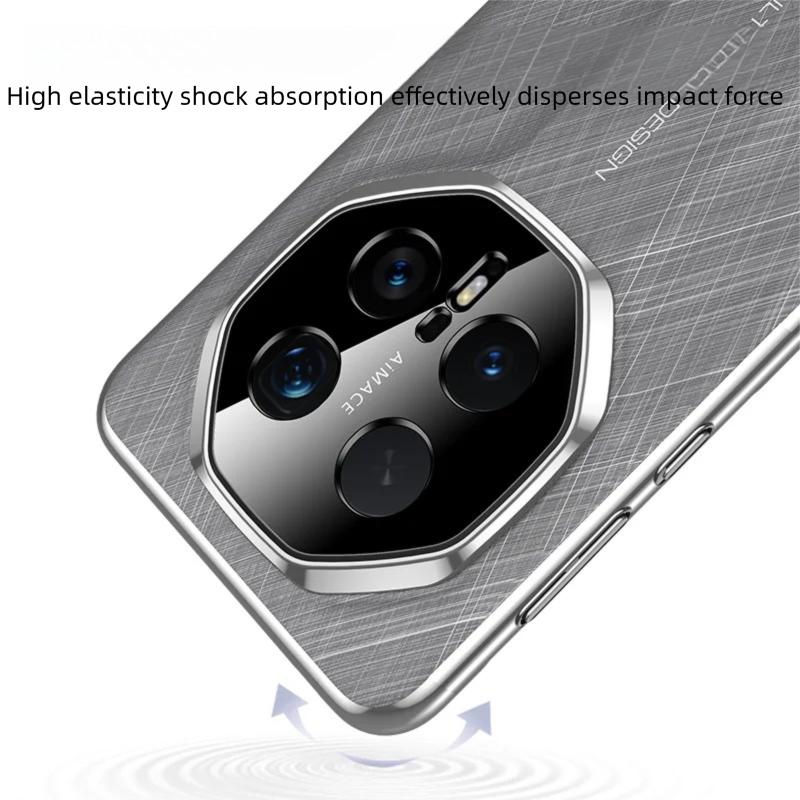 Premium Gold-Silver Brocode Vegan Leather Case For Honor Magic 7 8 Pro Electroplating Cover With Camera Lens Cutout Protector