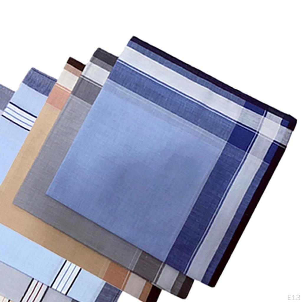 Cloth Men Handkerchiefs Hanky Kerchief Pocket Square Hankies for Grooms Weddings