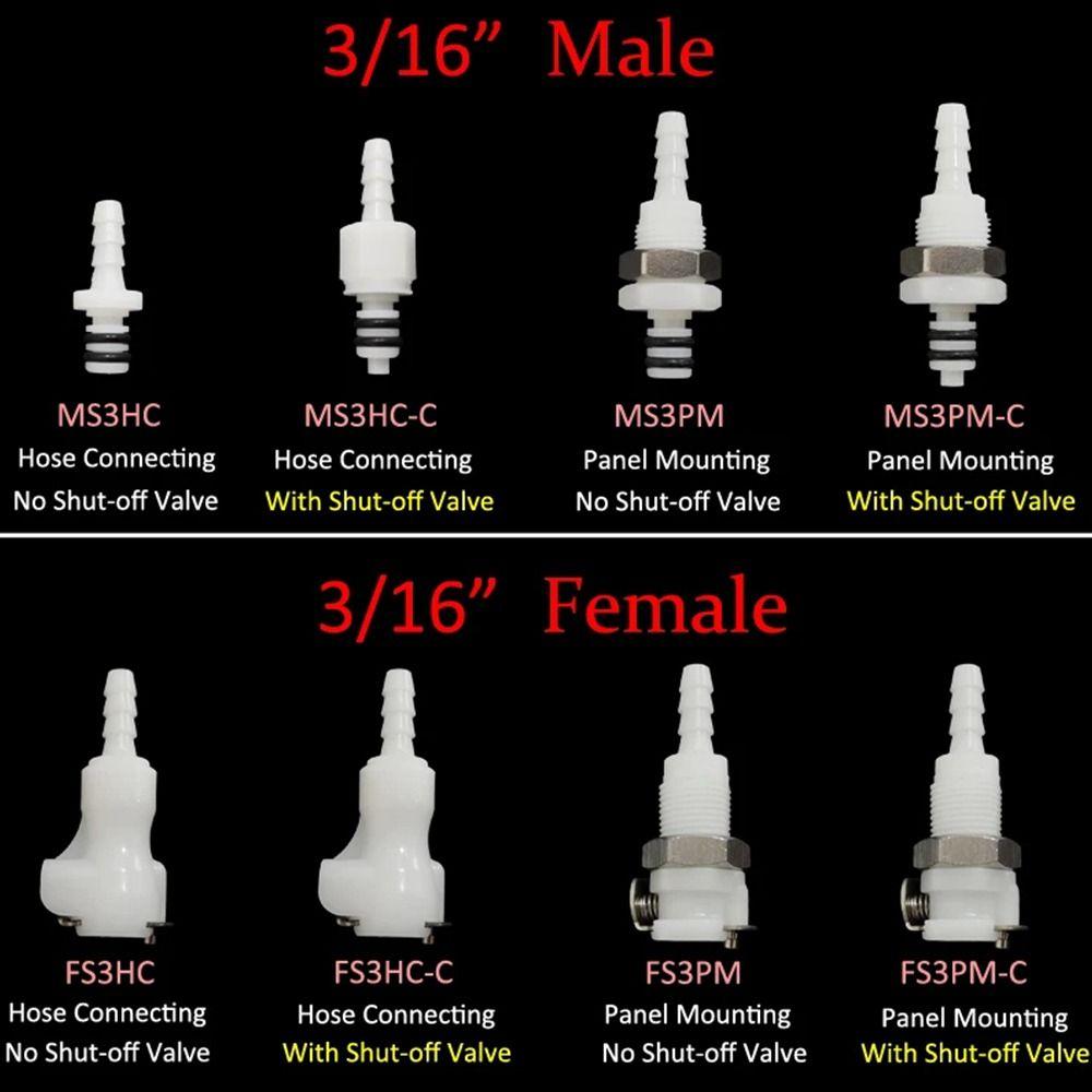 1Pcs Disconnect Fitting Coupling Hose Joint Quick Shut-Off Quick Coupler  For Hose Pipe Tube