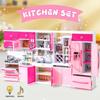 Pink Kitchen Combo Pretend Play 5-Piece Toy Set with Lights and Sounds, For Girls, Christmas/Halloween/Thanksgiving/New Year