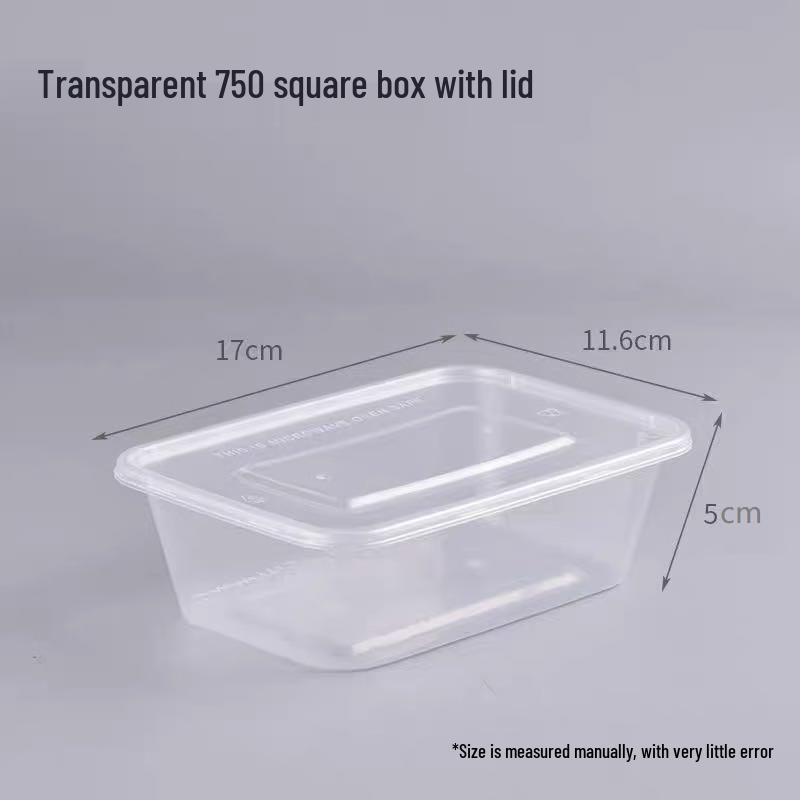 Disposable Transparent Food Containers