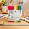 Art Enlightenment Tools Drawing Markers Set, with Brush And Fine Point Tips, Washable Pens Water-soluble Ink Supplies, for Hand-Drawn Creation