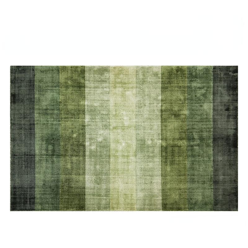 

French Green Living Room Carpet Nordic Household Gradient Carpets Room Decor Bedroom Area Rug Lounge Sofa Non-slip Floor Mats 40x60cm