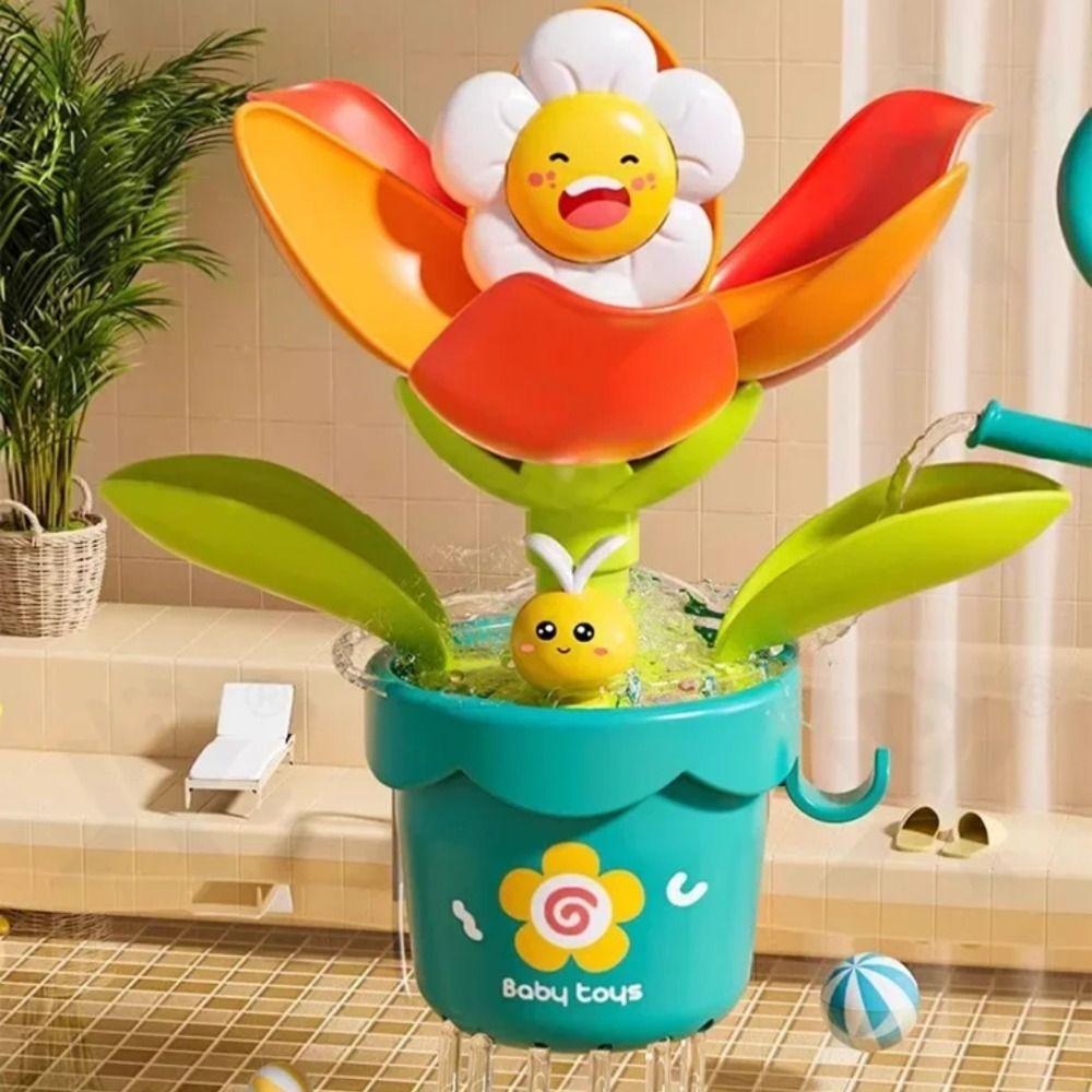 Suction Cup Watering Flowers Bathtub Toy Outdoor Universal Interactive Bath Toy  Outdoor
