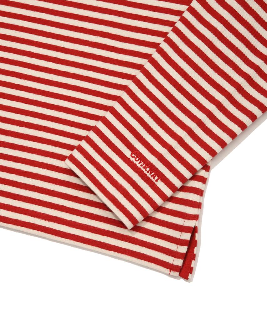 COVERNAT College Stripe Long Sleeve Red