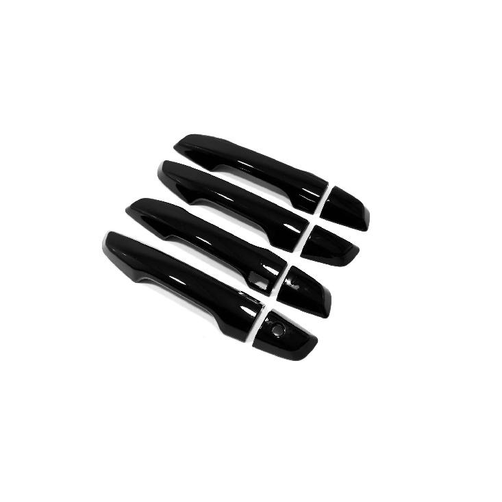 For Honda CR-V CRV LHD 2017 2018 ABS Chrome Carbon Fiber Black Door Handle Cover Sticker Car Styling Accessories