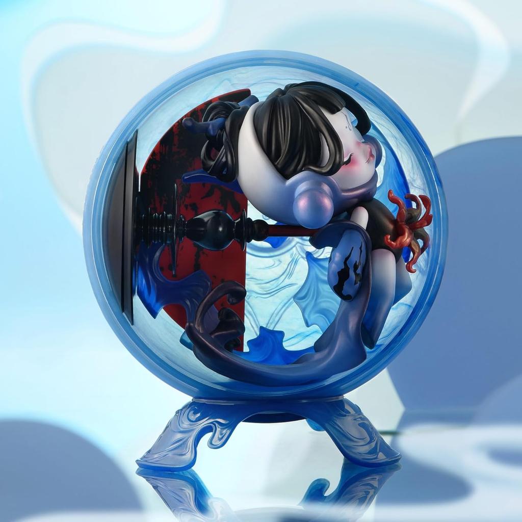 POP MART SKULLPANDA The Mirage Series Figures Blind Box Figures, Random Design Mystery Desk Accessories, Single Box