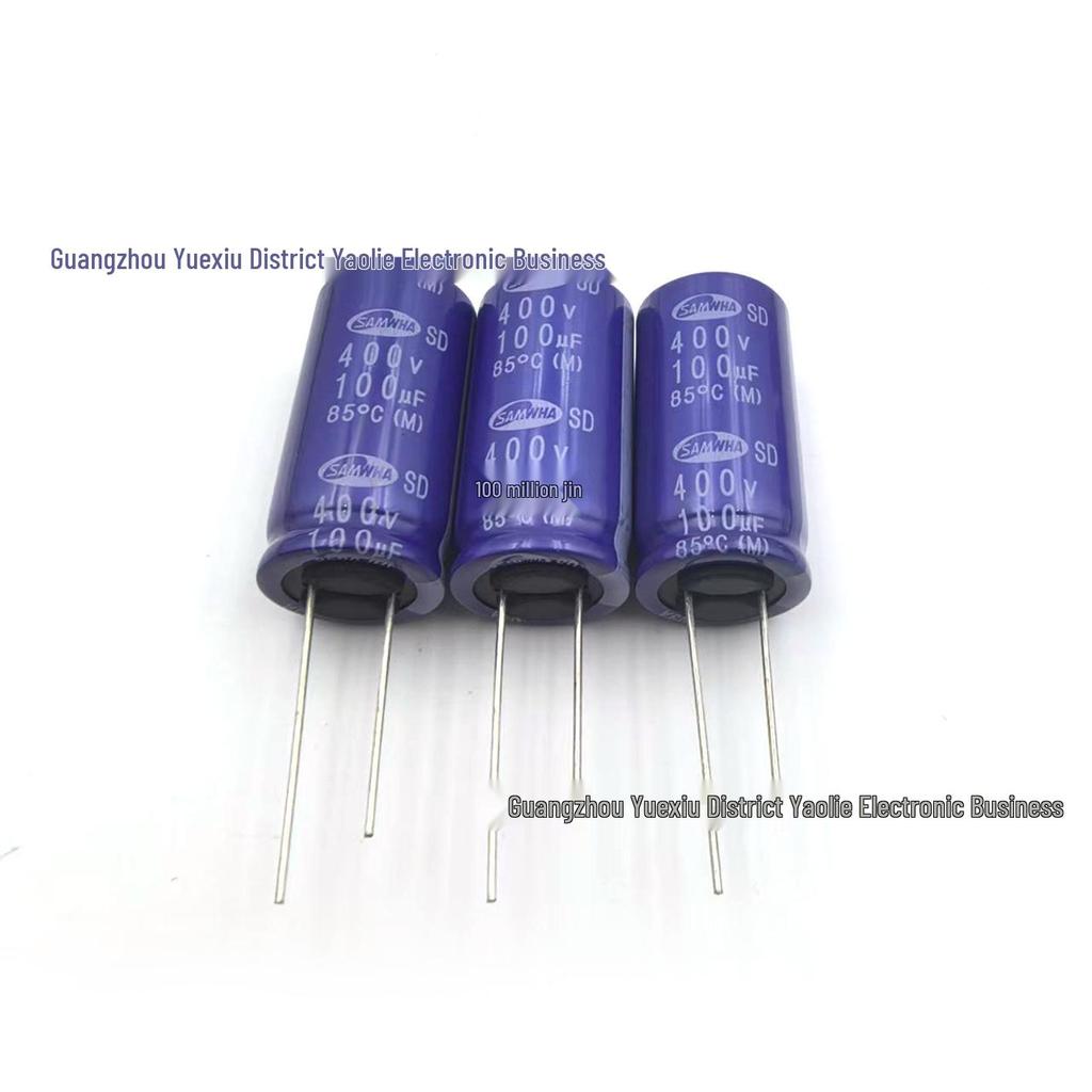 Original SAMWHA 400V 100uF 18×35mm Through-hole Electrolytic Capacitor