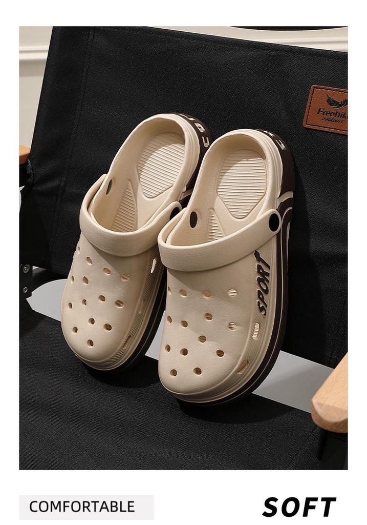 Ciabatte da Spiaggia a Punta Chiusa Bicolore Genitore-Figlio 2025 - Scarpe Casual Comode per l'Esterno, Uomo e Donna
