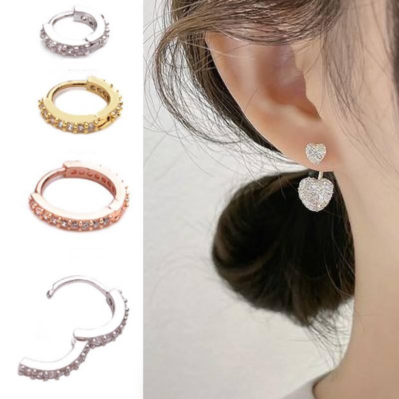 1pcs Small Round Tiny Huggie Hoop Earrings Jewelry Accessories Gifts Decorations