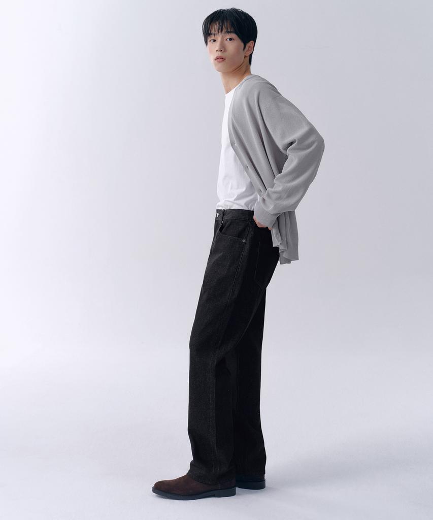 Musinsa Standard Regular Fit Denim Pants [Raw Black]