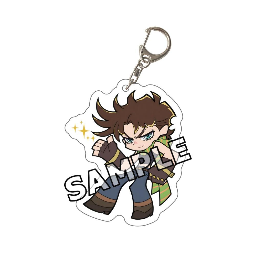 2026 New JoJo Bizarre Adventure Chibi Acrylic Keychain JJBA Jotaro Giorno Jolyne Dio Josuke Bruno Keyring Kawaii Anime Bag Gift