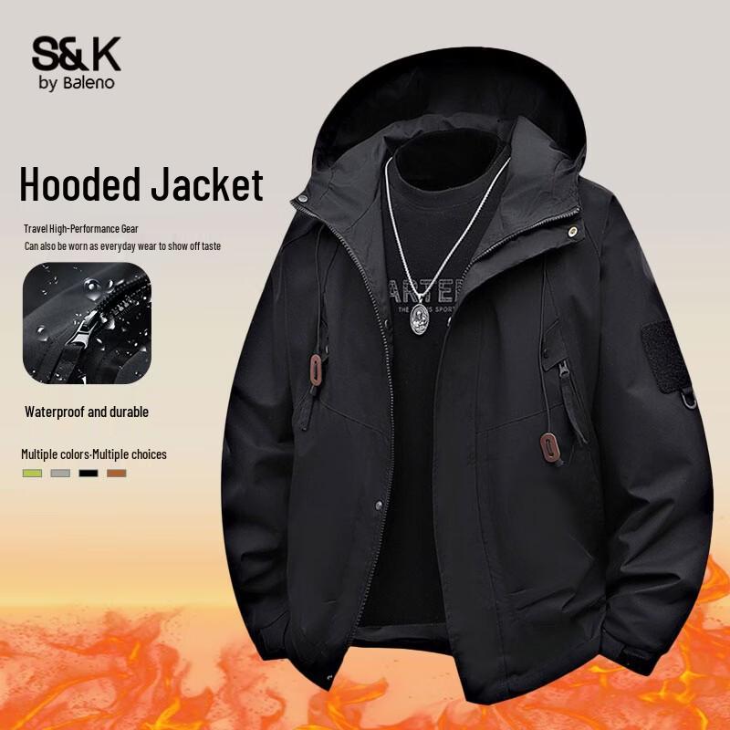 Baleno Men s S&K Series Hooded Windbreaker Jacket 3XL