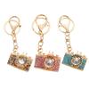 Portachiavi Ciondolo Strass Intarsiati Design Fotocamera Portachiavi con Moschettone Anti-Ossidazione Accessorio per Zaini