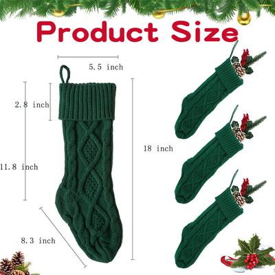 4pcs/set Knitting Christmas Socks Christmas Tree Pendant For Home Xmas Ornament Fruit Candy Gifts Navidad Natal 2026 Party Decor