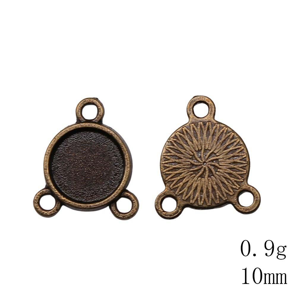 NewArrivals Accessories Jewelry Three-Hole Multi Size Glass Cabochon Base Setting Tray Accessories Parts Souvenir Men's Accessories