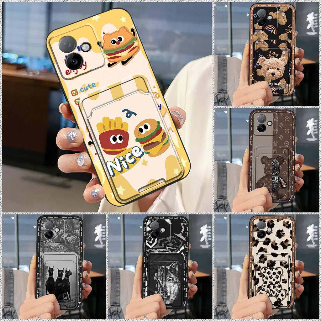 TPU Card sleeve Phone Case For Honor X60GT Graffiti Anti-dust Back Cover Fashion Design Cartoon protective Cute Durable