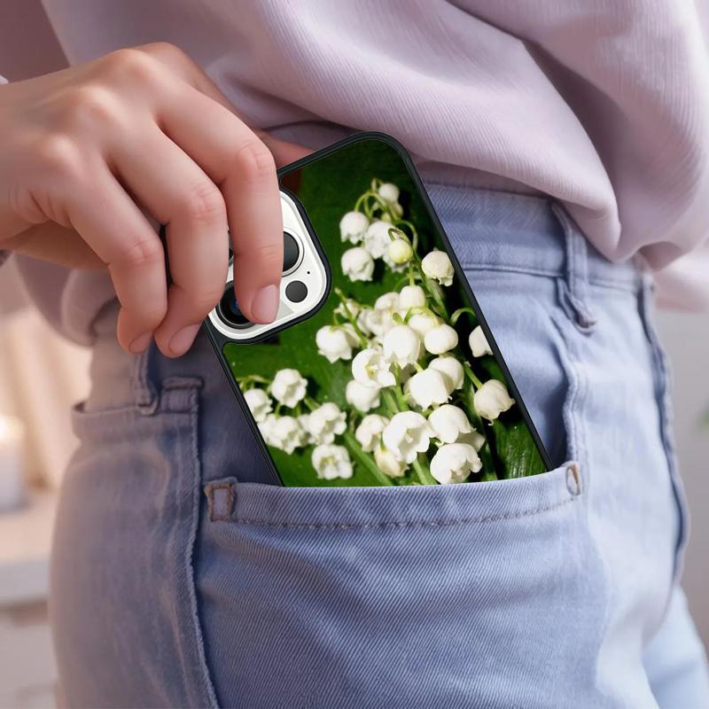 Lily of the Valley Flower Phone Case For iPhone 17 Air 15 16e 14 13 Pro Max Coque 12 11 Pro Max PLUS Cover