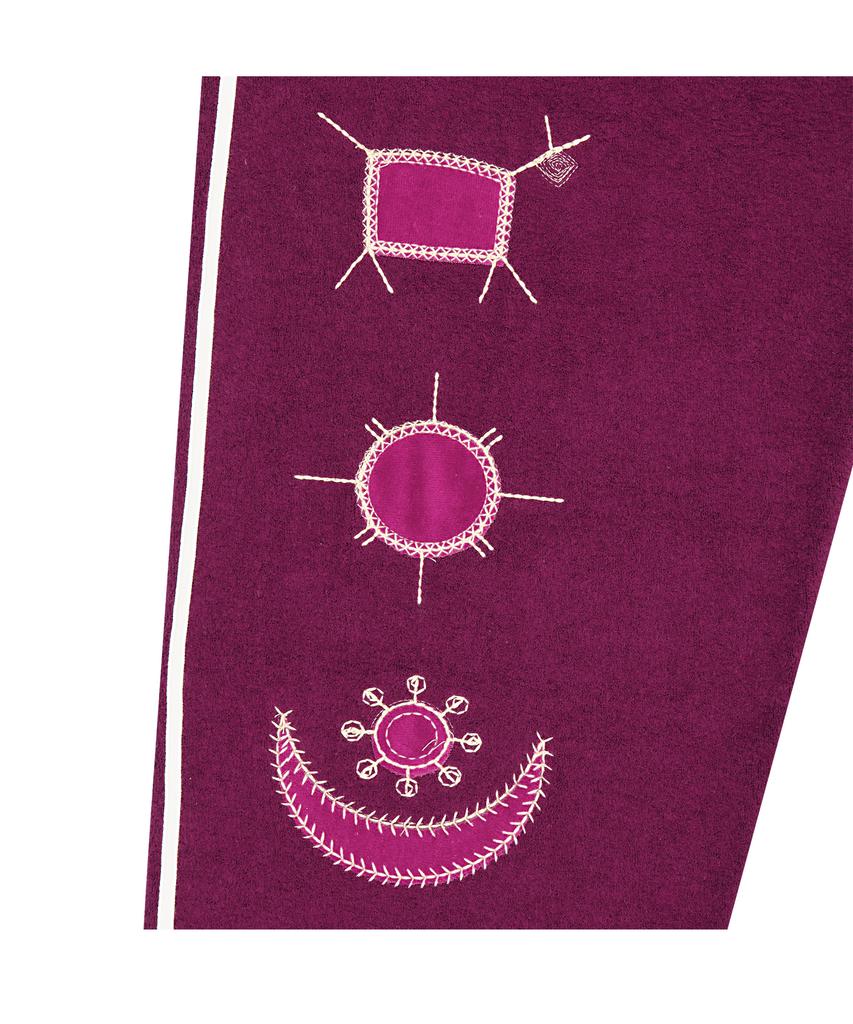 TUEWID Tuewid Retro Sweatpants Wide Fit In Plum