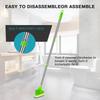 2 in 1 Scrub Cleaning 1/2/3pcs Sponge Brush with Long Handle Bristles Bathroom Toilet Kitchen Tile Wall Lightweigh Detachable