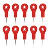 10pcs 3D Landmark Design Red Push Pins For Photo Wall Decoration And Cork Board Marking Decorative Pushpins