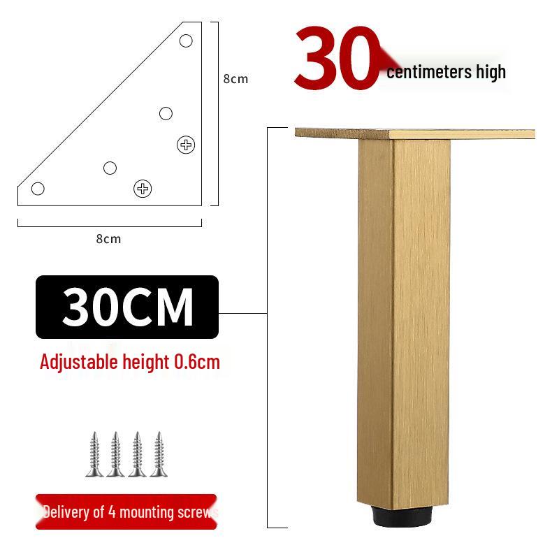 Adjustable Aluminum Alloy Furniture Legs for Cabinets, Sofas, Coffee Tables, TVs, and Beds