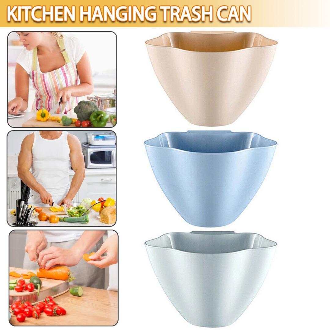 

Подвесные кухонные мусорные баки PDTO, держатель для мусорной миски над шкафом, контейнеры для мусора