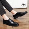 New men's leather shoes Fashionable minimalist style Wedding Trend Outdoor Leisure Business Office Men's Shoes Plus Size 46