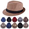 Men's Handsome Hats Jazz Cotton Linen Pure Hat Imitation Linen Sun Visor Hat Fashion Accessories