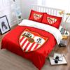 Red Background, Sevilla FC Emblem. Bedding Sets Duvet Cover Sets Duvet Covers Pillowcases(1 * Duvet Cover 2 * Pillowcases Without Duvet Insert)