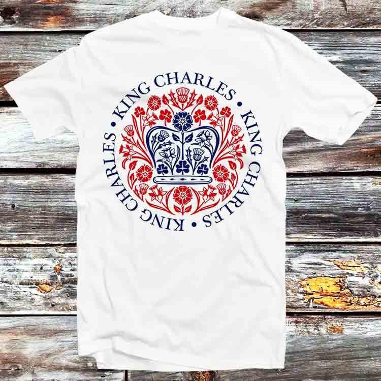 King Charles III Coronation Souvenir Official Red T Shirt B1413