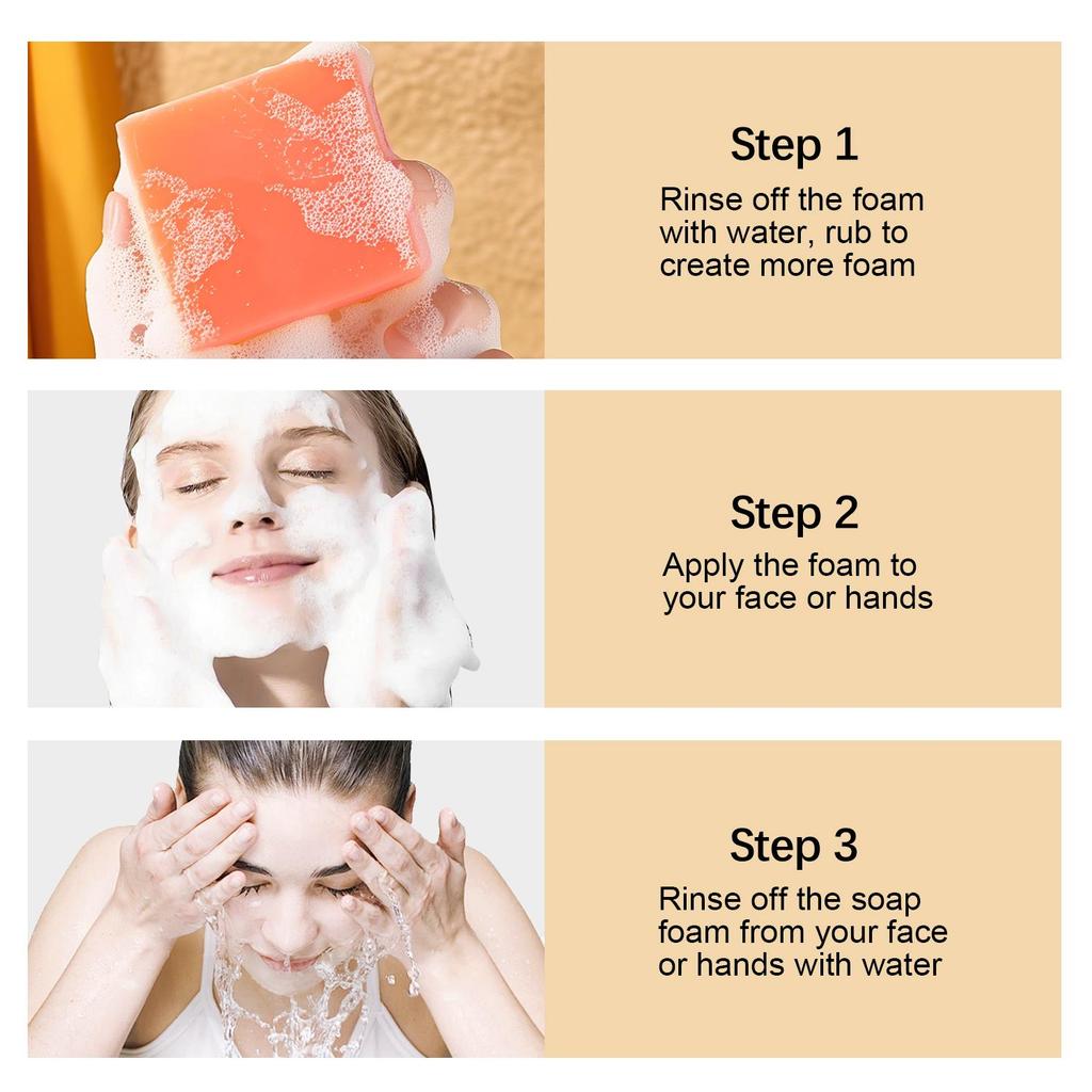 Kojic Acid Soap-Deep Cleaning and Moisturizing Face & Hands  Skin, Promote a Smoother, More Radiant Skin Texture -Suitable For Skin Types,100g
