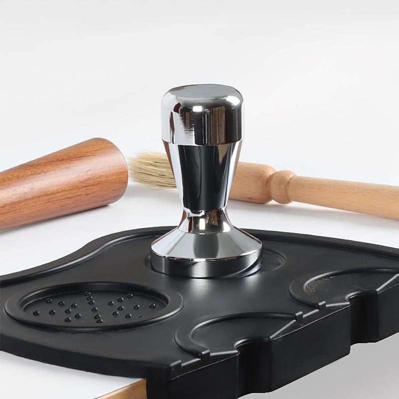 Coffee Tamper 49/51/53/58mm Flat Base Espresso Maker Calibrated Pressure Barista Hammer for Cafe Shop Household