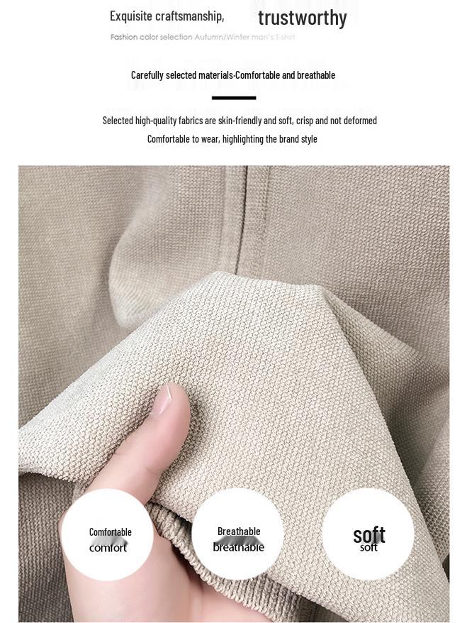 Men's 2025 Thick Knit Sweater with Half-High Collar and Zipper