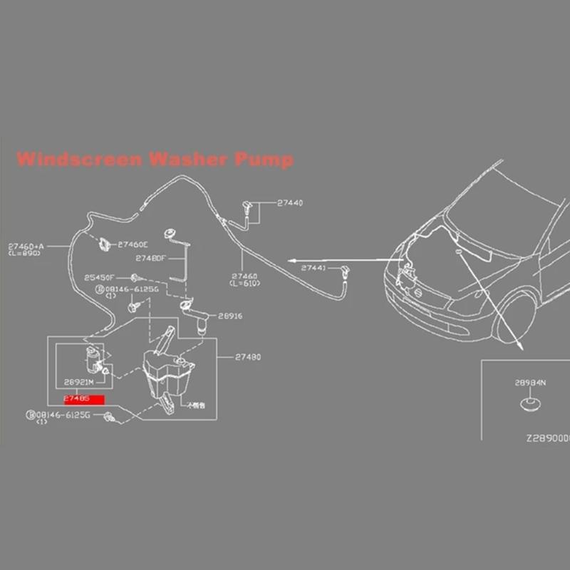 Motor pompă spălare 76846-TA0-A01 pentru Accord 76846-TA0-A02 Accesoriu auto Înlocuire