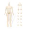 OB11 Doll Body 1/12 MJD Movable Doll Model Action Figure Normal Size Girl (Super White - 12cm)