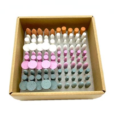100 adet/kutu Çeşitli Diş Taş Taşlama Parlatıcı Burs Taş Tırnak Matkap Uçları Diş Laboratuvarı Malzemesi 2.35mm Shank