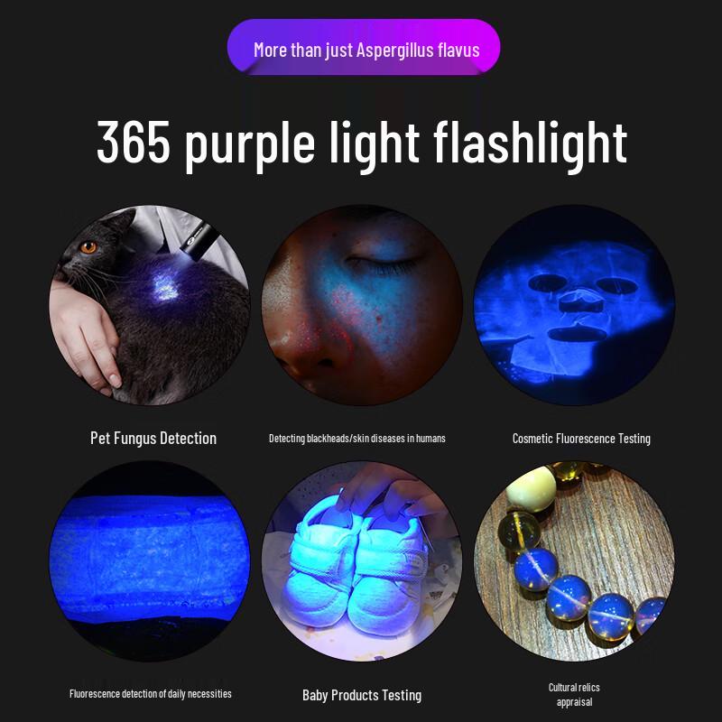 SHENYU 365nm UV Blacklight Flashlight