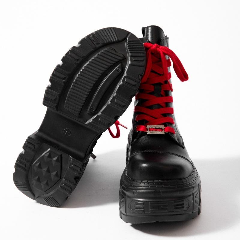 Women Boots Winter Thick Sole Graffiti Gothic Punk Ankle Boots Fashion Casual Shoes