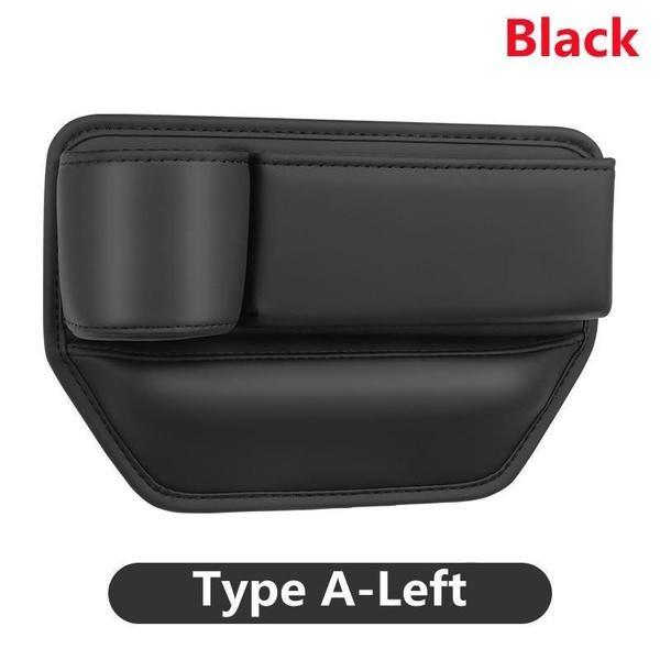 1Pc  Universal Car Seat Gaps Storage Box With Cup Holder, PU Leather Storage Box, Car Front Seat Gaps Filler, Car Interior Accessories