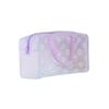 Waterproof PVC Cosmetic Storage Bag for Women Floral Transparent Wash Bag Creative Home Outing Compressed Shower Bag