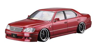 Aoshima Bunka Kyozaisha The Tuned Car Series Toyota Haute Couture USF21 Celsior 1997 Plastic Model 1/24 No.23