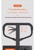 Niuli Hydraulic Manual Forklift: 2/3 Ton Pallet Jack with Hand Crank Lift and Push/Pull Cart